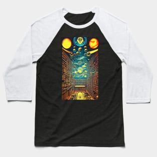 Cosmic Library Baseball T-Shirt